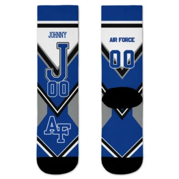 Air Force Falcons Socks Customized Arrow Blocks Blue Best Selling
