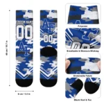 Air Force Falcons Socks Customized Woodland Camo Blue Best Selling