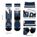 Akron Zips Socks Custom Arrow Blocks Blue Best Selling