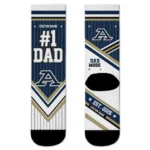 Akron Zips Socks Custom Pinstripe Chevron Blue White Best Selling