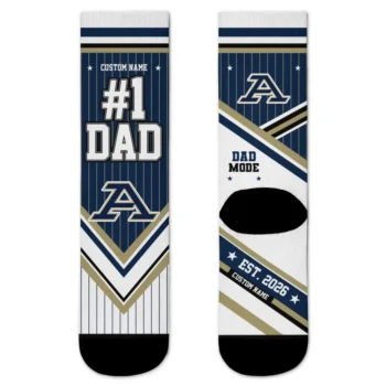 Akron Zips Socks Custom Pinstripe Chevron Blue White Best Selling