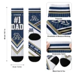 Akron Zips Socks Custom Pinstripe Chevron Blue White Best Selling