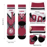 Alabama Crimson Tide Socks Custom Arrow Blocks Crimson Best Selling
