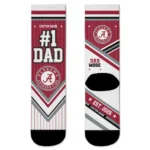 Alabama Crimson Tide Socks Custom Pinstripe Chevron Crimson White Best Selling