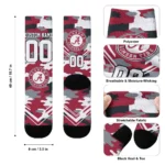 Alabama Crimson Tide Socks Custom Woodland Camo Crimson Best Selling
