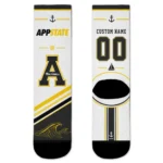 Appalachian State Mountaineers Socks Custom Nautical Icons Black White Best Selling