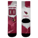 Arizona Cardinals Socks Customized Geometric Tech Red Best Selling