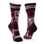 Arizona Cardinals Socks Personalized Snowy Scene Red White Best Selling