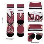 Arizona Coyotes Socks Custom Arrow Blocks Red Best Selling