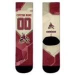 Arizona Coyotes Socks Customized Geometric Tech Red Best Selling
