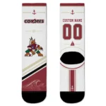 Arizona Coyotes Socks - Personalized Nautical Icons Red White