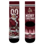 Arizona Coyotes Socks Personalized Snowy Scene Red White Best Selling