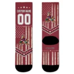 Arizona Coyotes Socks Personalized Star Stripes Red White Best Selling