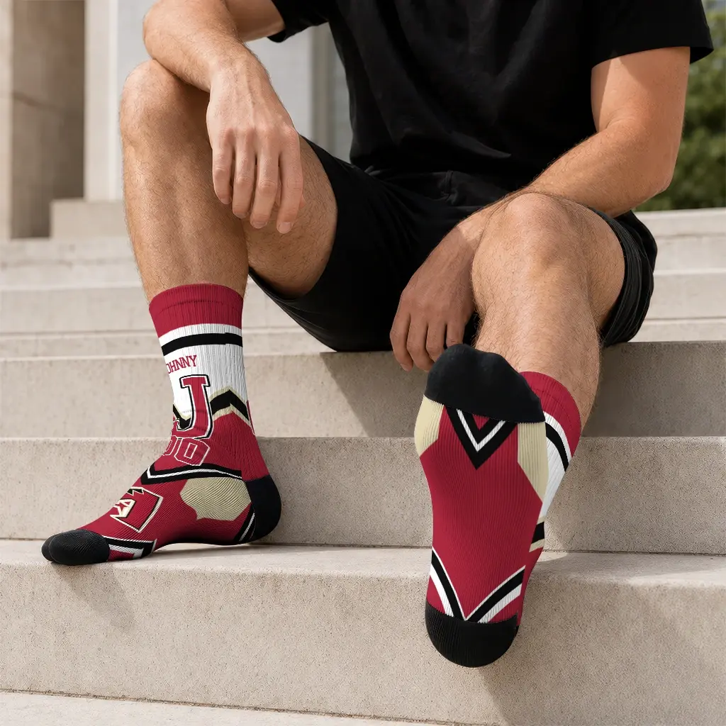 Arizona Diamondbacks Socks Custom Arrow Blocks Red Latest Model Arizona Diamondbacks Socks Custom Arrow Blocks Red Latest Model