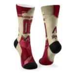 Arizona Diamondbacks Socks Customized Geometric Tech Red Best Selling