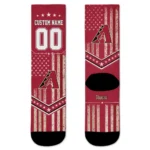 Arizona Diamondbacks Socks Personalized Star Stripes Red White Best Selling