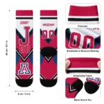Arizona Wildcats Socks Customized Arrow Blocks Red Best Selling