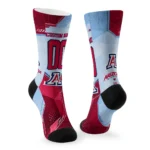 Arizona Wildcats Socks Customized Geometric Tech Red Best Selling