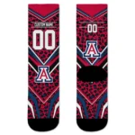 Arizona Wildcats Socks Customized Leopard Print Red Black Best Selling