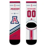 Arizona Wildcats Socks Customized Nautical Icons Red White Best Selling