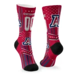 Arizona Wildcats Socks Customized Star Stripes Red White Best Selling