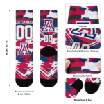 Arizona Wildcats Socks Customized Woodland Camo Red Best Selling