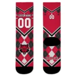 Arkansas State Red Wolves Socks Personalized Argyle Pattern Scarlet Best Selling