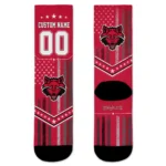 Arkansas State Red Wolves Socks Personalized Star Stripes Scarlet White Best Selling