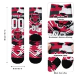 Arkansas State Red Wolves Socks Personalized Woodland Camo Scarlet Best Selling
