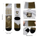 Army Black Knights Socks Personalized Geometric Tech Gold Best Selling