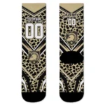 Army Black Knights Socks Personalized Leopard Print Gold Black Best Selling