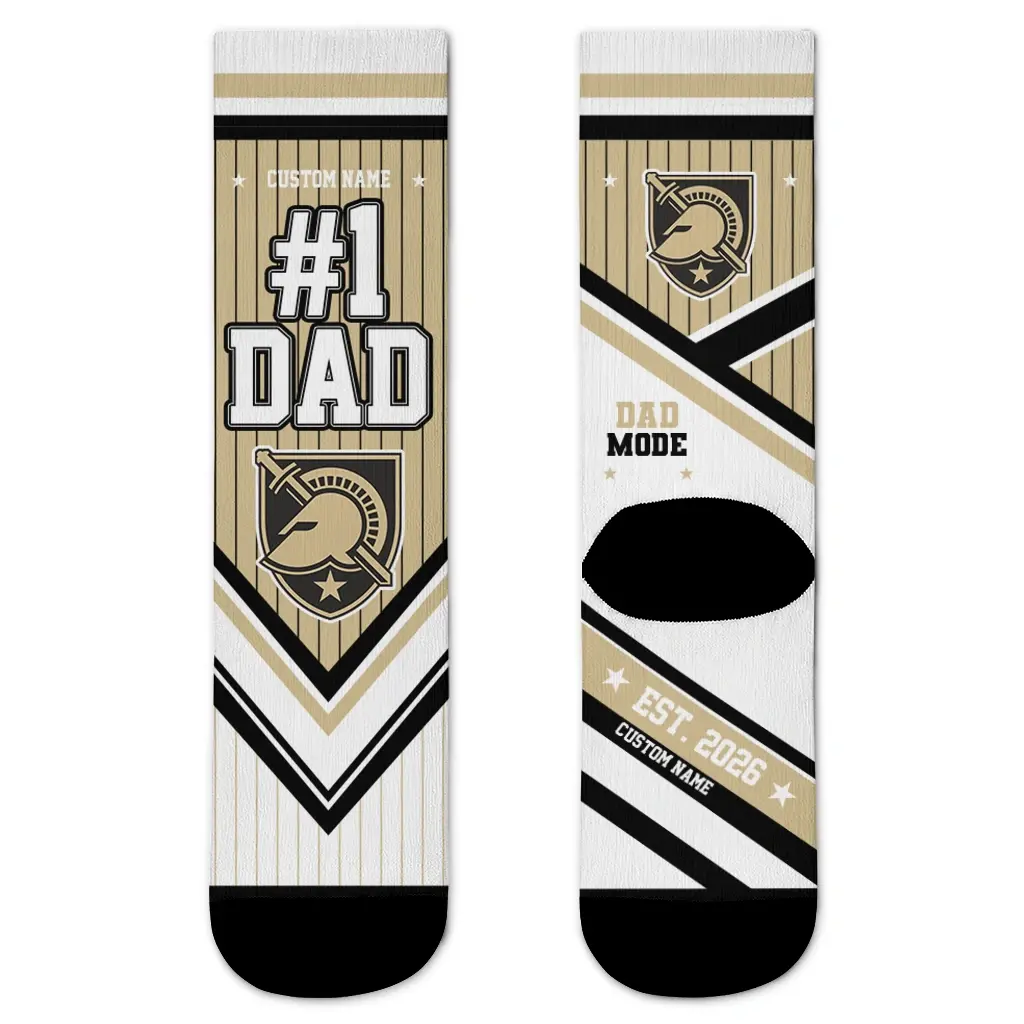 Army Black Knights Socks Personalized Pinstripe Chevron Gold White Best Selling Army Black Knights Socks Personalized Pinstripe Chevron Gold White Best Selling