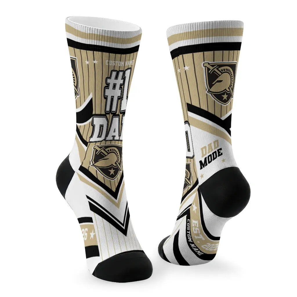 Army Black Knights Socks Personalized Pinstripe Chevron Gold White Fashion Forward Army Black Knights Socks Personalized Pinstripe Chevron Gold White Fashion Forward
