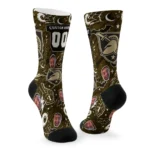 Army Black Knights Socks Personalized Scattered Icons Gold Best Selling