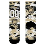 Army Black Knights Socks Personalized Woodland Camo Gold Best Selling