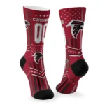 Atlanta Falcons Socks Custom Star Stripes Red White Best Selling