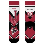 Atlanta Falcons Socks Customized Arrow Blocks Red Best Selling