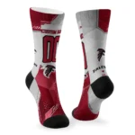 Atlanta Falcons Socks Personalized Geometric Tech Red Best Selling