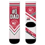 Atlanta Hawks Socks - Personalized Pinstripe Chevron Red White