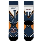 Auburn Tigers Socks Personalized Arrow Blocks Navy Blue Best Selling