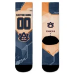 Auburn Tigers Socks Personalized Geometric Tech Navy Blue Best Selling