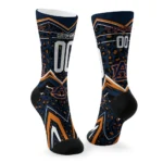 Auburn Tigers Socks Personalized Leopard Print Navy Blue Black Best Selling