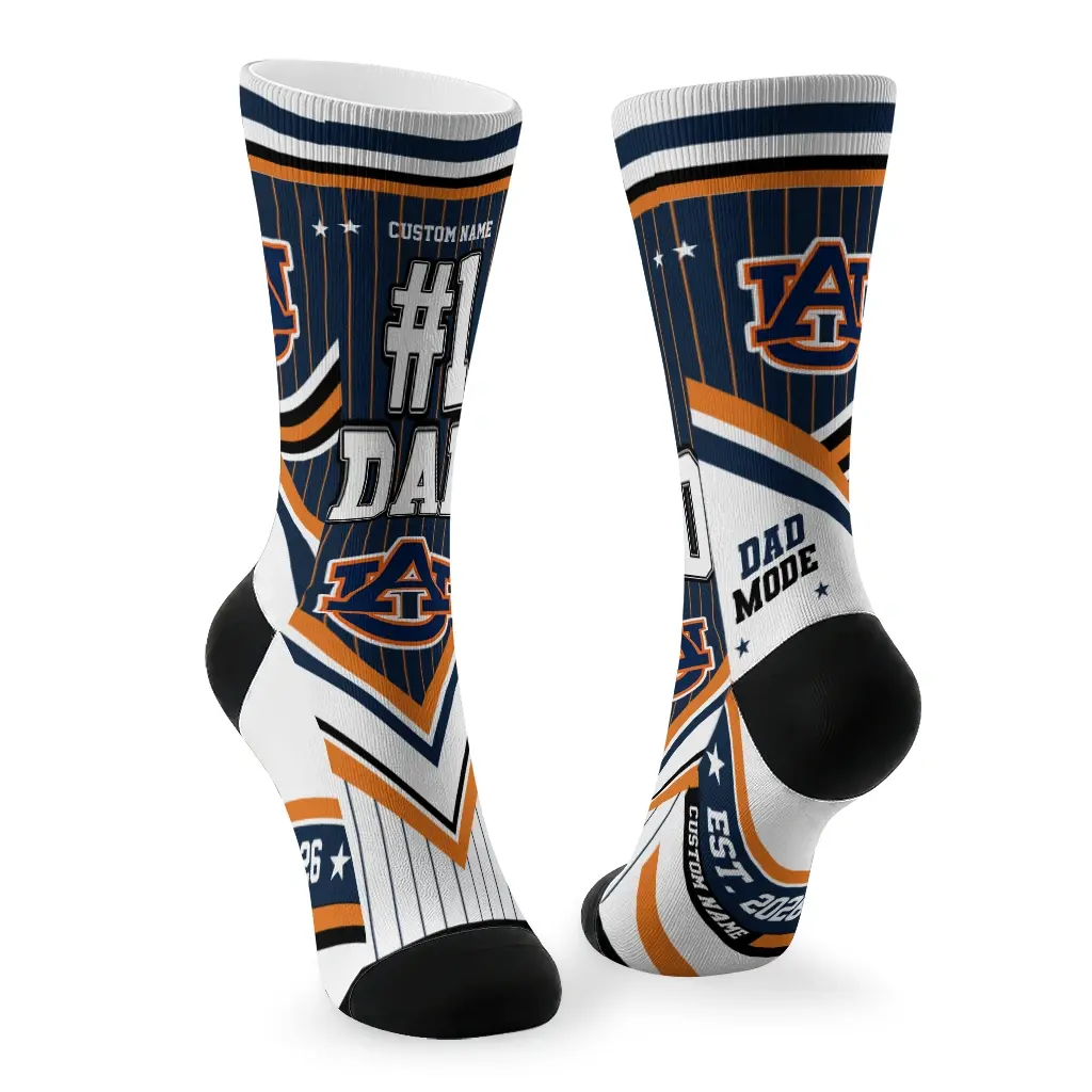 Auburn Tigers Socks Personalized Pinstripe Chevron Navy Blue White Fashion Forward Auburn Tigers Socks Personalized Pinstripe Chevron Navy Blue White Fashion Forward