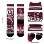 Ball State Cardinals Socks Personalized Snowy Scene Red White Best Selling