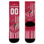 Ball State Cardinals Socks Personalized Star Stripes Red White Best Selling
