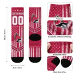 Ball State Cardinals Socks Personalized Star Stripes Red White Best Selling