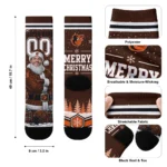 Baltimore Orioles Socks Customized Snowy Scene Orange White Best Selling