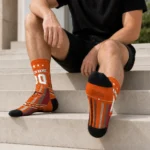 Baltimore Orioles Socks Customized Star Stripes Orange White Best Selling