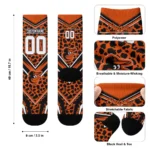 Baltimore Orioles Socks Personalized Leopard Print Orange Black Best Selling