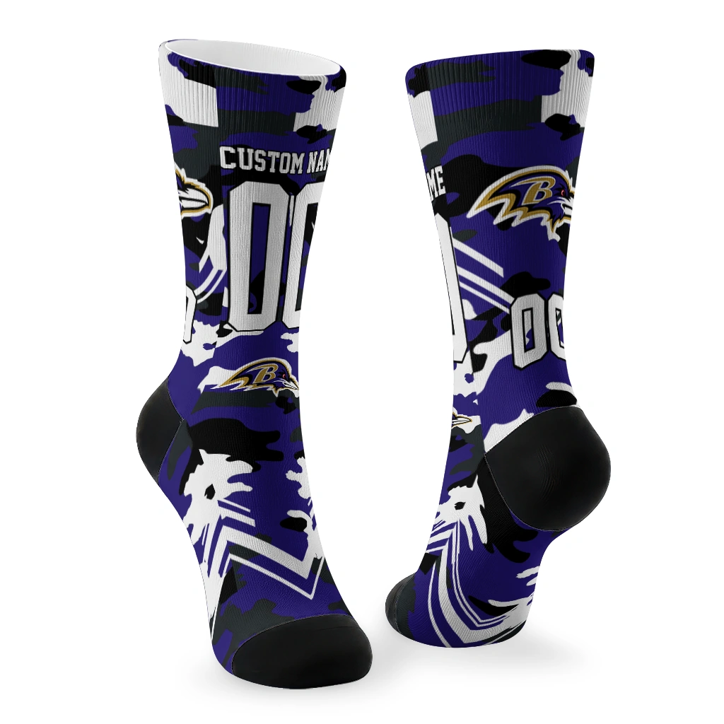 baltimore-ravens-socks-custom-woodland-camo-purple-fashion-forward.webp